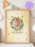 Personalized Wishes for Baby Poster – Custom Photo & Text – Baby Shower Guestbook Keepsake with Bible Verse